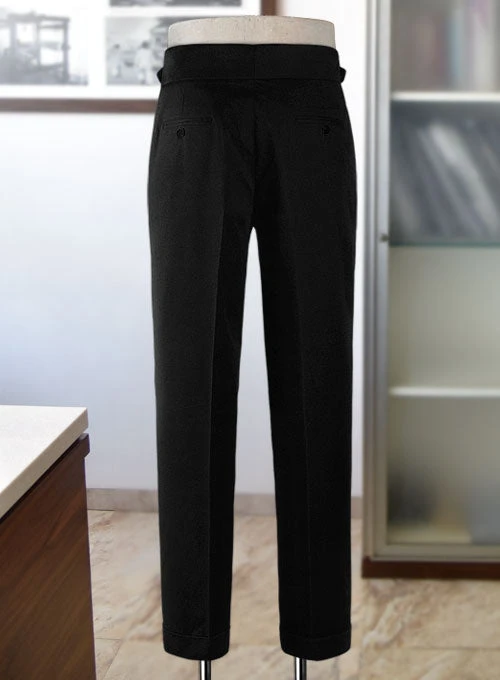 Black Chino Gurkha Trousers 4 Black Chino Gurkha Trousers - Image 2