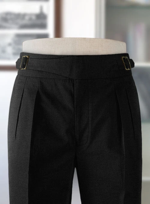 Black Chino Gurkha Trousers 5 Black Chino Gurkha Trousers - Image 3