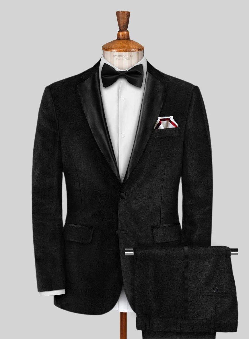 Black Velvet Tuxedo Suit 3 Black Velvet Tuxedo Suit