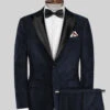 Blue Velvet Tuxedo Suit -Vest Gentleman Shop bluevelvettuxedosuitlook