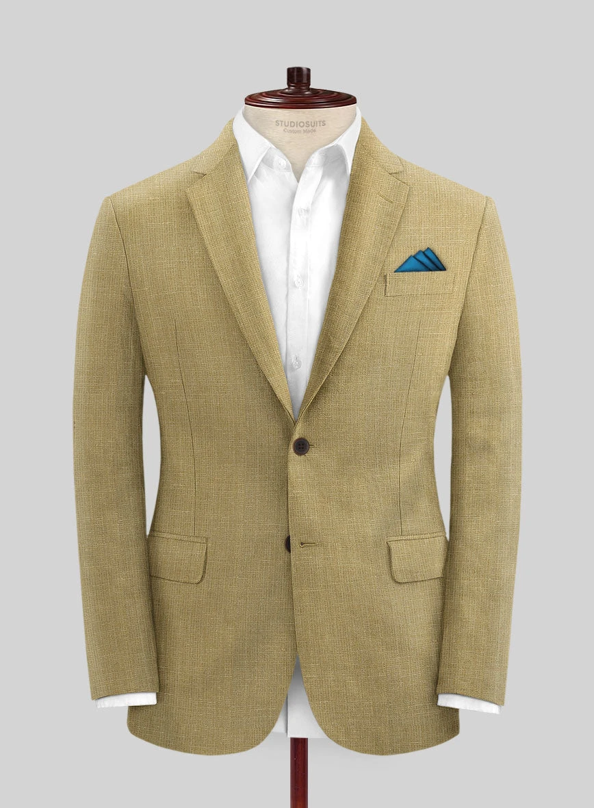 British Khaki Pure Linen Suit 5 British Khaki Pure Linen Suit - Image 3