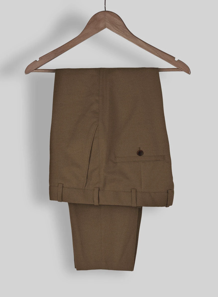 Brown Feather Cotton Canvas Stretch Pants 4 Brown Feather Cotton Canvas Stretch Pants - Image 2