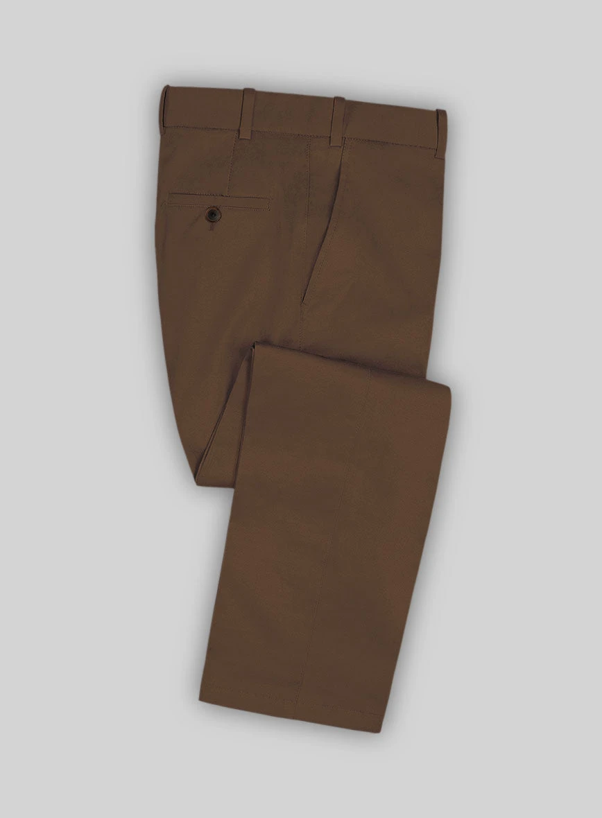 Brown Stretch Chino Pants 3 Brown Stretch Chino Pants
