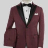 Burgundy Tuxedo Suit 2 Burgundy Tuxedo Suit -Vest Gentleman Shop burgundytuxedosuitlook