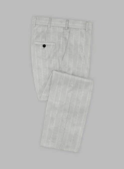 Caccioppoli Sun Dream Aistun Gray Wool Silk Pants