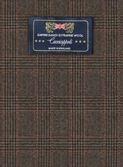 Caccioppoli Dapper Dandy Ingel Brown Wool Pants -Vest Gentleman Shop caccioppolidapperdandyingelbrownpantslook 1