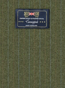 Caccioppoli Dapper Dandy Iniesa Seaweed Green Wool Pants -Vest Gentleman Shop caccioppolidapperdandyiniesaseaweedgreenpantslook 1