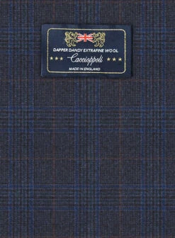 Caccioppoli Dapper Dandy Orneya Cobalt Blue Wool Pants -Vest Gentleman Shop caccioppolidapperdandyorneyacobaltbluepantslook 1