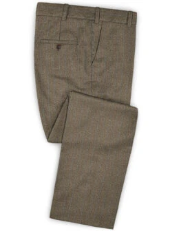 Caccioppoli Dapper Dandy Tafa Brown Wool Pants