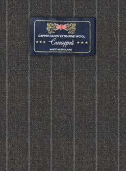Caccioppoli Dapper Dandy Vigi Dark Gray Wool Pants -Vest Gentleman Shop caccioppolidapperdandyvigidkgraypantslook 1