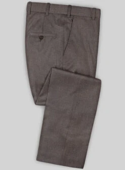 Caccioppoli Sun Dream Brown Wool Silk Pants