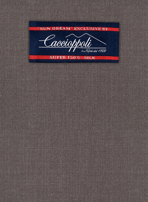 Caccioppoli Sun Dream Brown Wool Silk Pants 4 Caccioppoli Sun Dream Brown Wool Silk Pants - Image 2