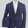 Campari Berry Blue Linen Suit
