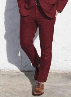 Campari Cranberry Linen Suit 12 Campari Cranberry Linen Suit -Vest Gentleman Shop camparicranberrylinensuitlk 3