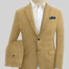 Campari Khaki Linen Suit -Vest Gentleman Shop camparikhakilinensuitlook