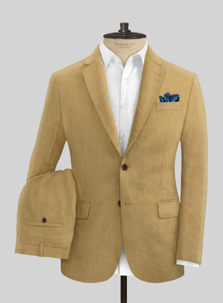 Campari Khaki Linen Suit 2 Campari Khaki Linen Suit
