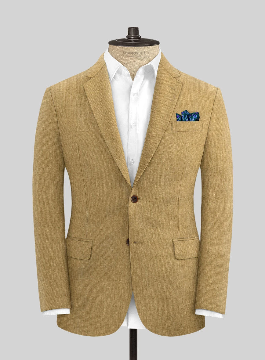 Campari Khaki Linen Suit 4 Campari Khaki Linen Suit - Image 3