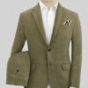 Campari Rustic Green Linen Suit -Vest Gentleman Shop camparirusticgreenlinensuitlook