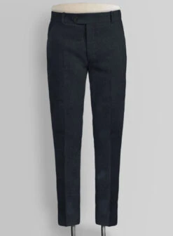 Dark Blue Pure Linen Suit -Vest Gentleman Shop darkbluepurelinensuitlook 5