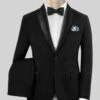Deep Black Tuxedo Suit -Vest Gentleman Shop deepblacktuxedosuitlk