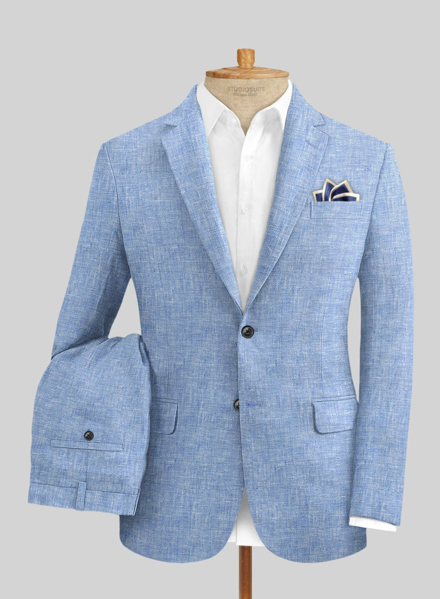 Desert Blue Linen Suit 3 Desert Blue Linen Suit