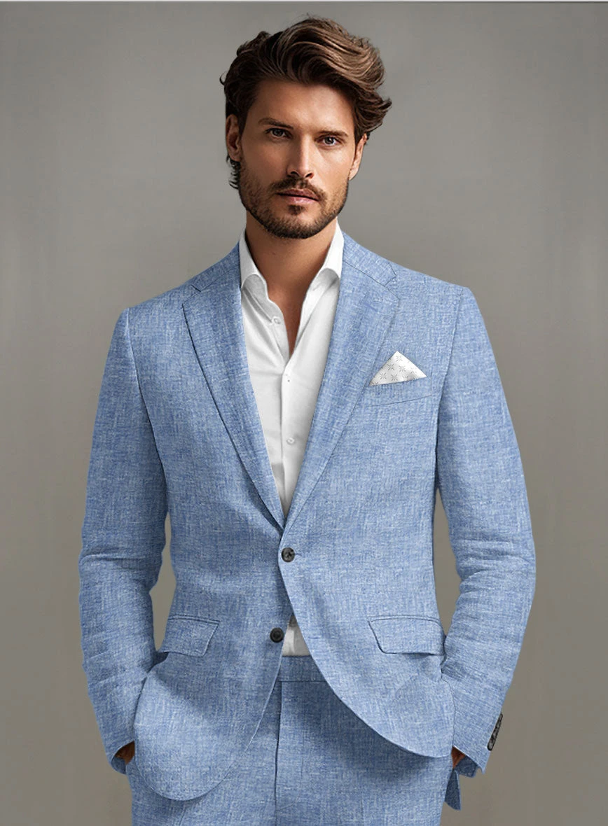 Desert Blue Linen Suit 6 Desert Blue Linen Suit - Image 4