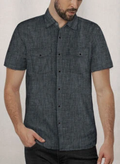 European Ash Gray Linen Western Style Shirt 11 European Ash Gray Linen Western Style Shirt -Vest Gentleman Shop europnashgraylinenweststyleshirtlk 1 83d6802c 4f9f 4879 8397 a5e03e0d5366