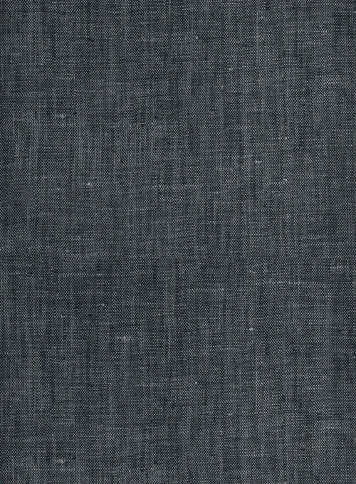 European Ash Gray Linen Western Style Shirt 4 European Ash Gray Linen Western Style Shirt - Image 2