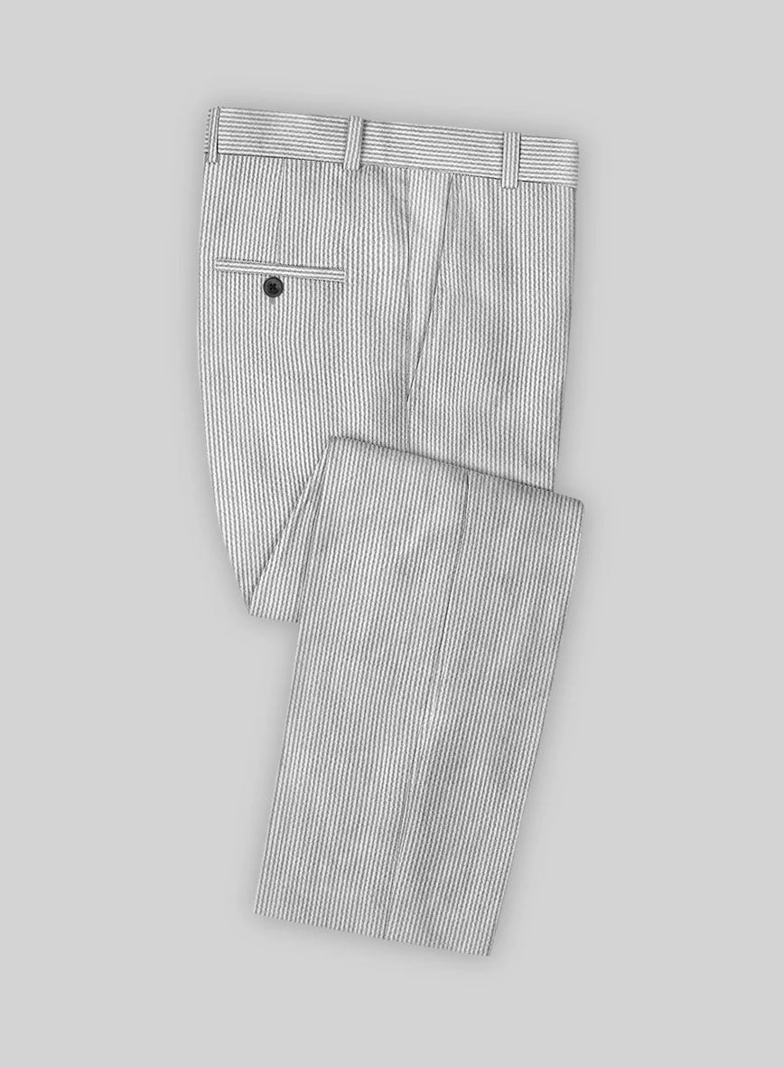 Gray Seersucker Pants 3 Gray Seersucker Pants