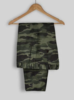 Green Stretch Camo Pants -Vest Gentleman Shop greenstretchcamopantslook 1