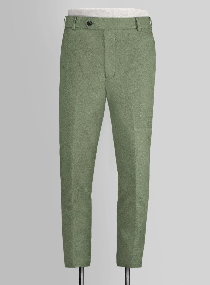 Green Cotton Power Stretch Chino Pants 4 Green Cotton Power Stretch Chino Pants - Image 2