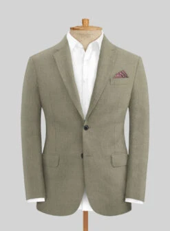 Heavy Linen Sage Green Suit -Vest Gentleman Shop heavylinensagegreensuitlk 2