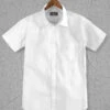 Italian Cotton Dobby Meica White Shirt