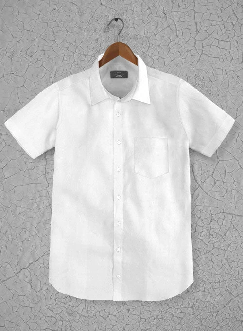 Italian Cotton Dobby Meica White Shirt 3 Italian Cotton Dobby Meica White Shirt