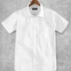Italian Cotton Dobby Paolu White Shirt -Vest Gentleman Shop italiancottondobbypaoluwhiteshrtsleeshirtlook