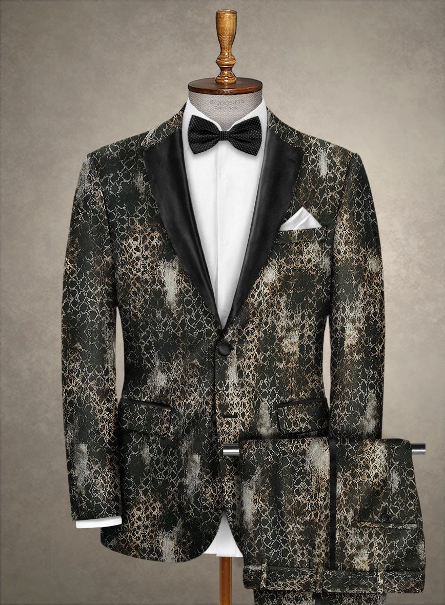 Italian Cotton Stretch Salvador Tuxedo Suit 3 Italian Cotton Stretch Salvador Tuxedo Suit