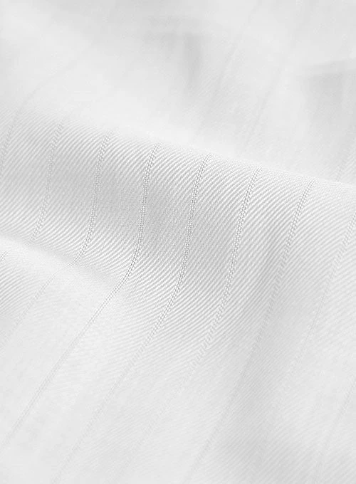 Italian Cotton Stripe Sueni White Shirt 5 Italian Cotton Stripe Sueni White Shirt - Image 3
