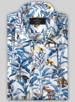 Italian Cotton Rain Forest Shirt -Vest Gentleman Shop italianctnrainforestshirtlk 2