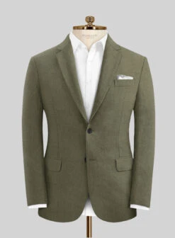 Italian French Green Linen Suit -Vest Gentleman Shop italianfrenchgreenlinensuitlook 2