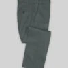 Italian Gray Cotton Stretch Pants -Vest Gentleman Shop italiangraycottonpantlk