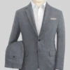Italian Khyber Gray Blue Linen Suit -Vest Gentleman Shop italiankhybergraybluelinensuitlk