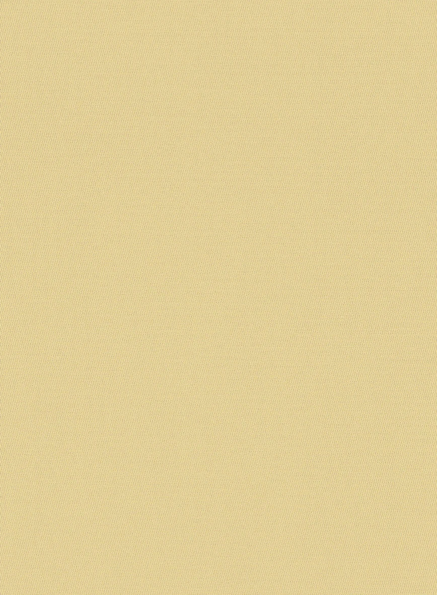 Italian Latte Beige Cotton Stretch Pants 5 Italian Latte Beige Cotton Stretch Pants - Image 3