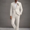 Italian Meadow Linen Suit -Vest Gentleman Shop italianmeadowlinensuitlookl