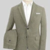 Italian Muted Green Linen Suit -Vest Gentleman Shop italianmutedgreenlinensuitlk