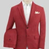 Italian Prato Burgundy Linen Suit -Vest Gentleman Shop italianpratoburgundylinensuitlk