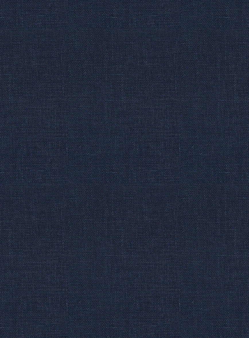 Italian Prato Oxford Blue Linen Suit 8 Italian Prato Oxford Blue Linen Suit - Image 6