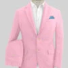 Italian Prato Pink Linen Suit -Vest Gentleman Shop italianpratopinklinsuitlk