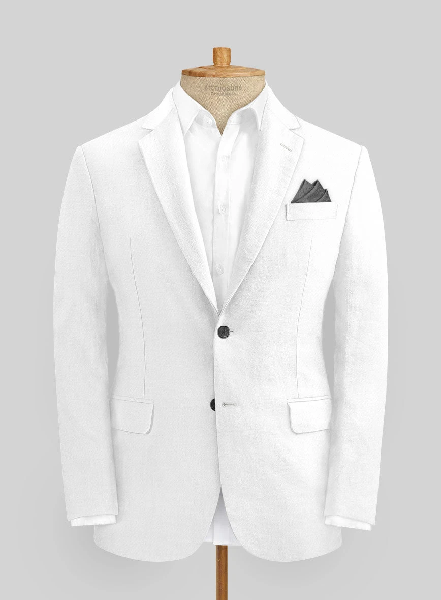 Italian Prato White Linen Suit 5 Italian Prato White Linen Suit - Image 3