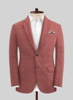 Italian Prato Tango Houndstooth Linen Suit -Vest Gentleman Shop italnprtotangohndsthlinsuitlk 2