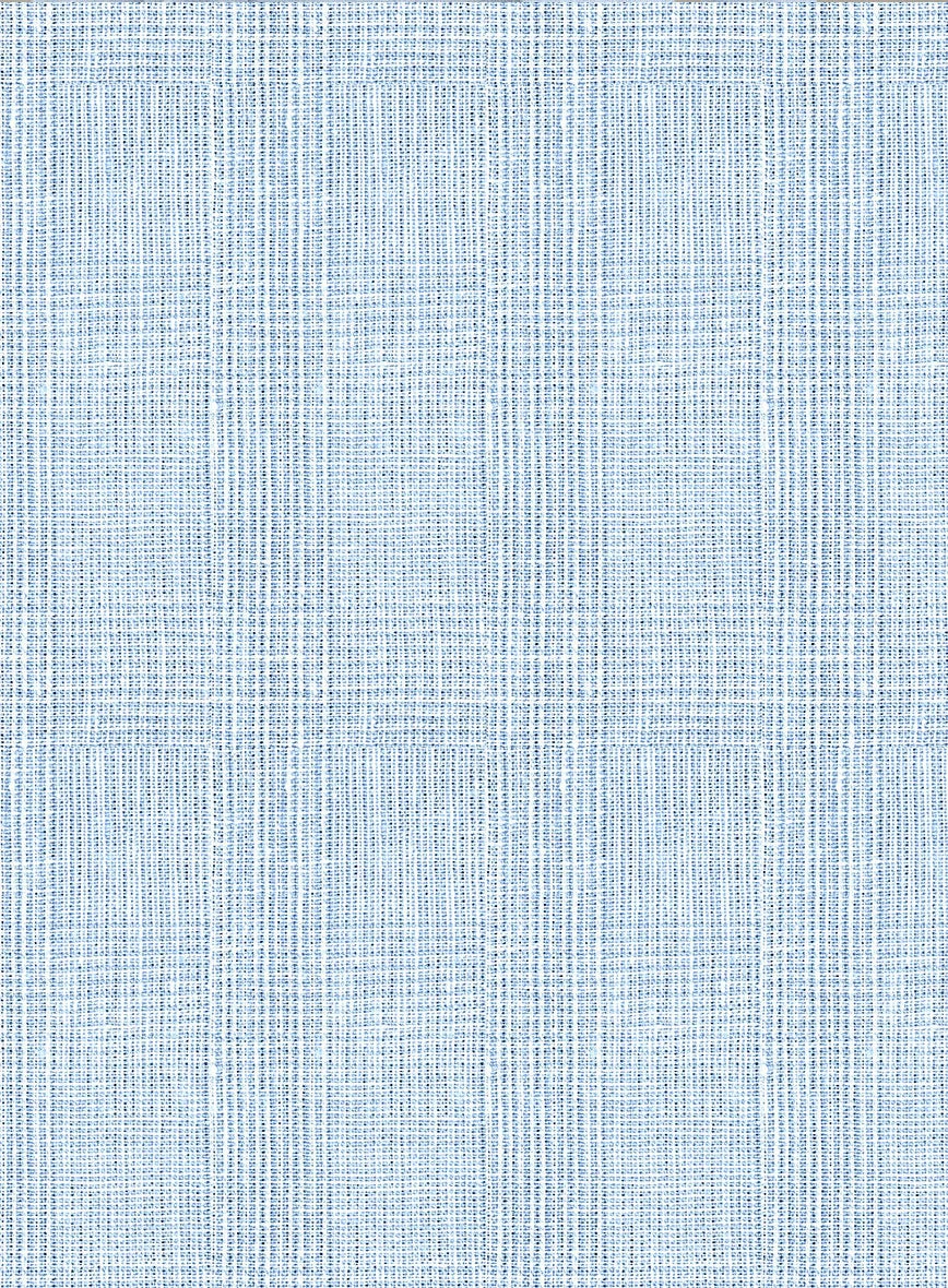 Italian Prato Blue Glen Linen Suit 4 Italian Prato Blue Glen Linen Suit - Image 2